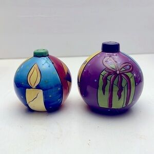 Prospero Designworks Salt & Pepper Christmas Xmas Balls
